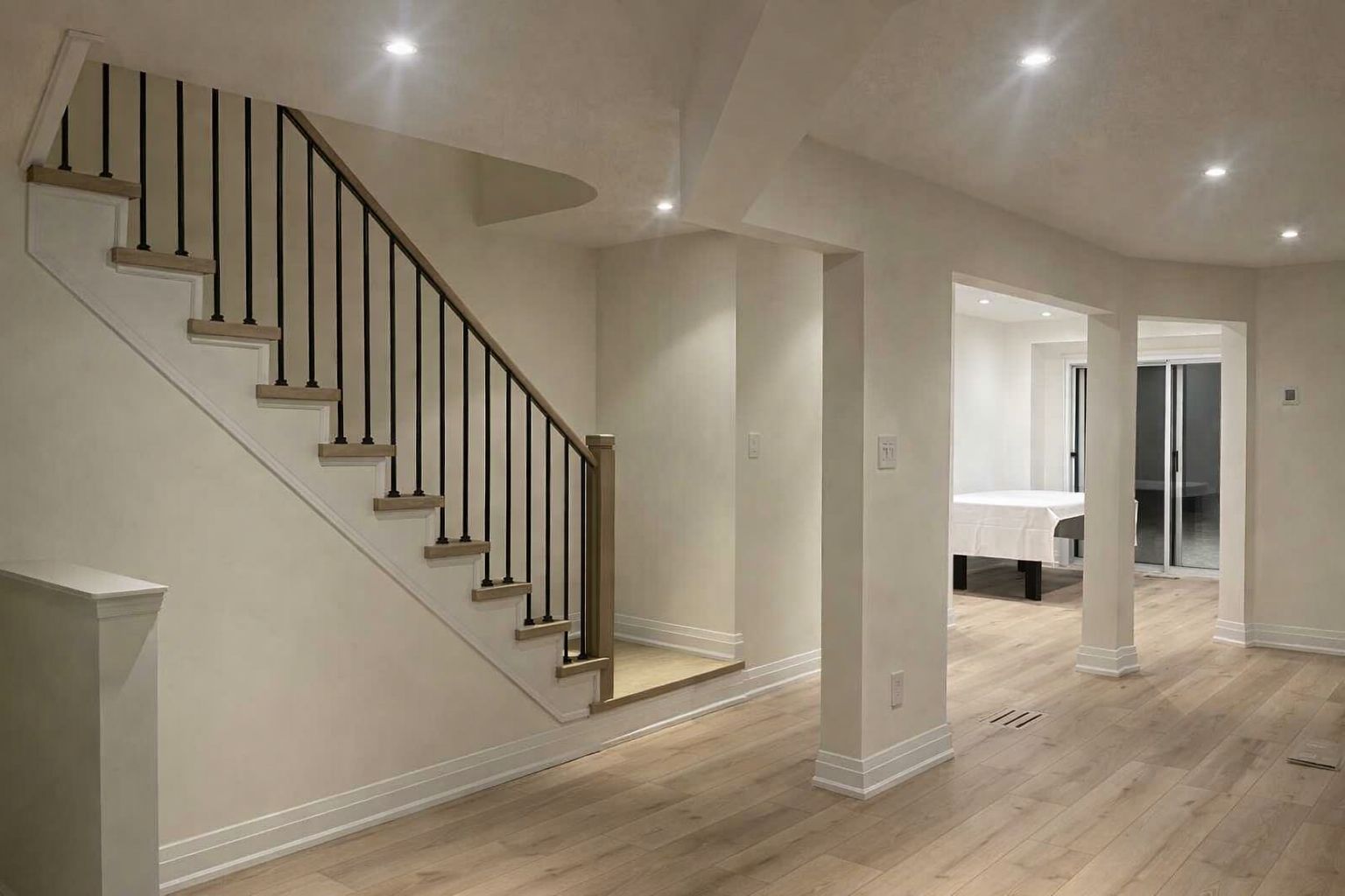 basement renovation toronto stairs flooring