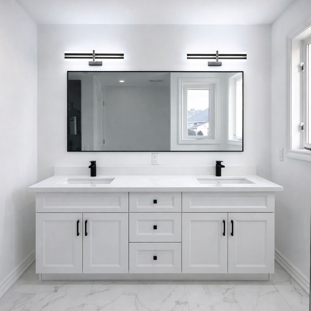 bathroom renovation double vanity