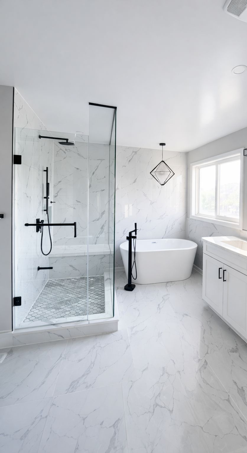 bathroom renovation bathtub shower