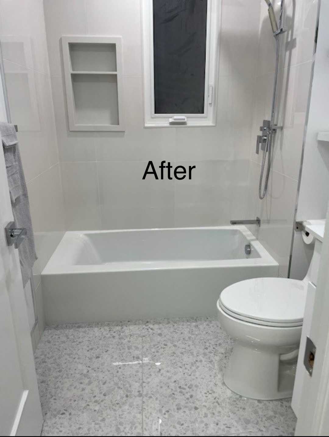 mid town 2 bathroom reno - ciot tile with emco