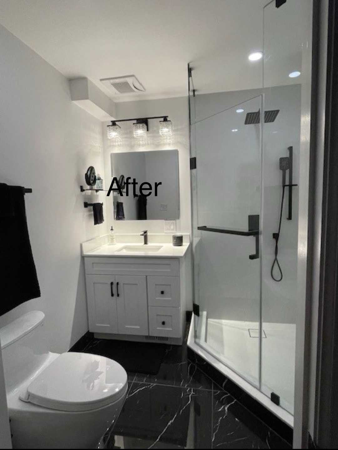 mid town 2 bathroom reno - ciot tile with emco