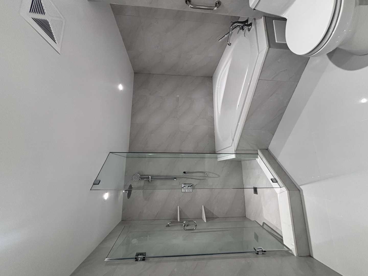 custom kitchen, 2 bathroom, master bathroom with corner built-in bathtub,