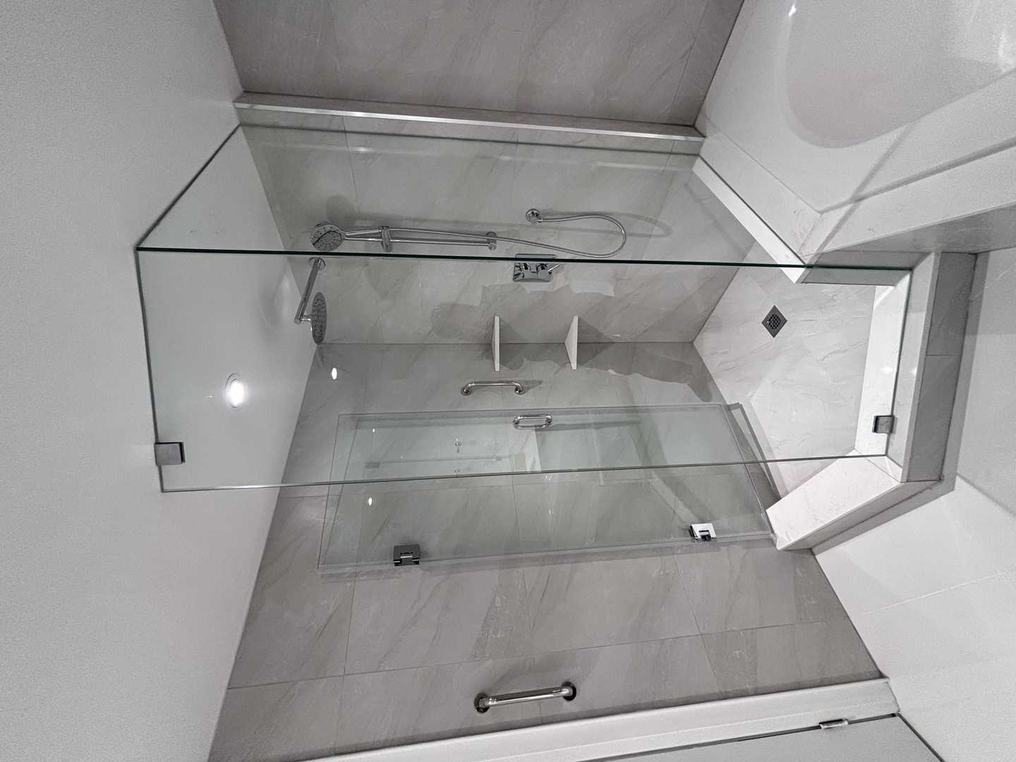 custom kitchen, 2 bathroom, master bathroom with corner built-in bathtub,