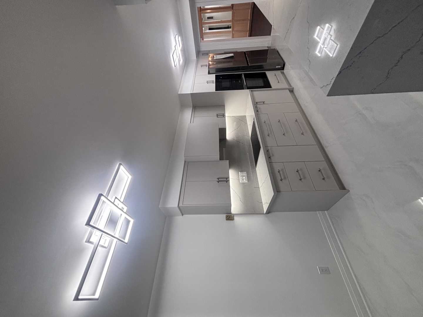 custom kitchen, 2 bathroom, master bathroom with corner built-in bathtub,