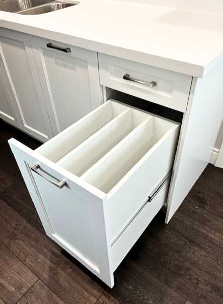 Kitchen reno, whole white finishes with brushed nickel fixtures