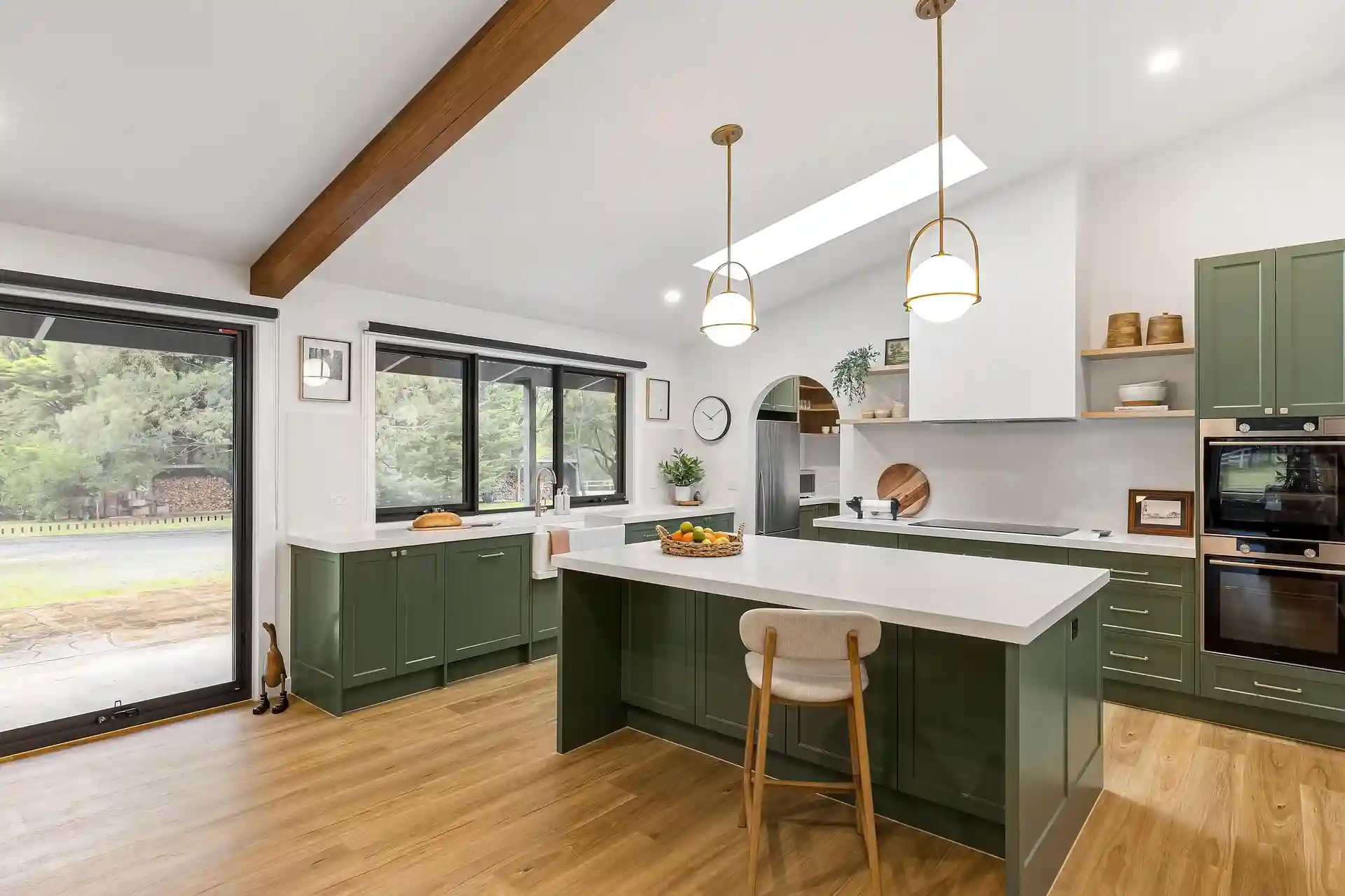 Vaughan kitchen upgrade with integrated appliances and functional work triangle